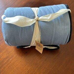 Levi's x Target Limited Edition Light Denim Blue Sherpa Backed Throw Blanket